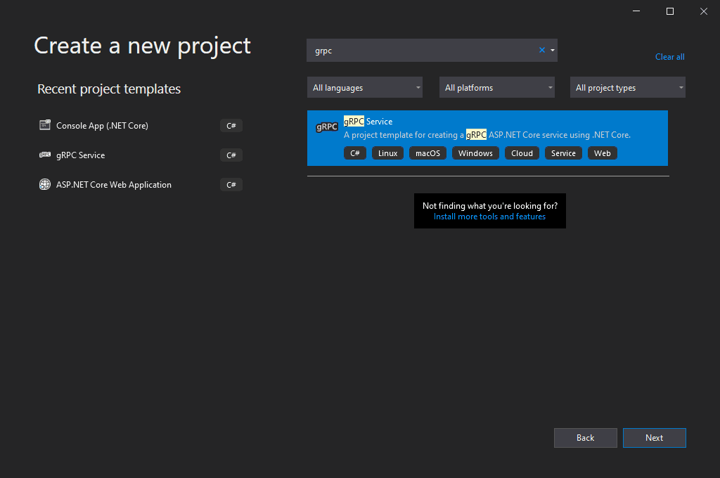 Creating a gRPC Microservice and Client in .NET Core